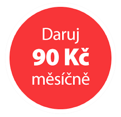 Daruj 90 Kč měsíčně